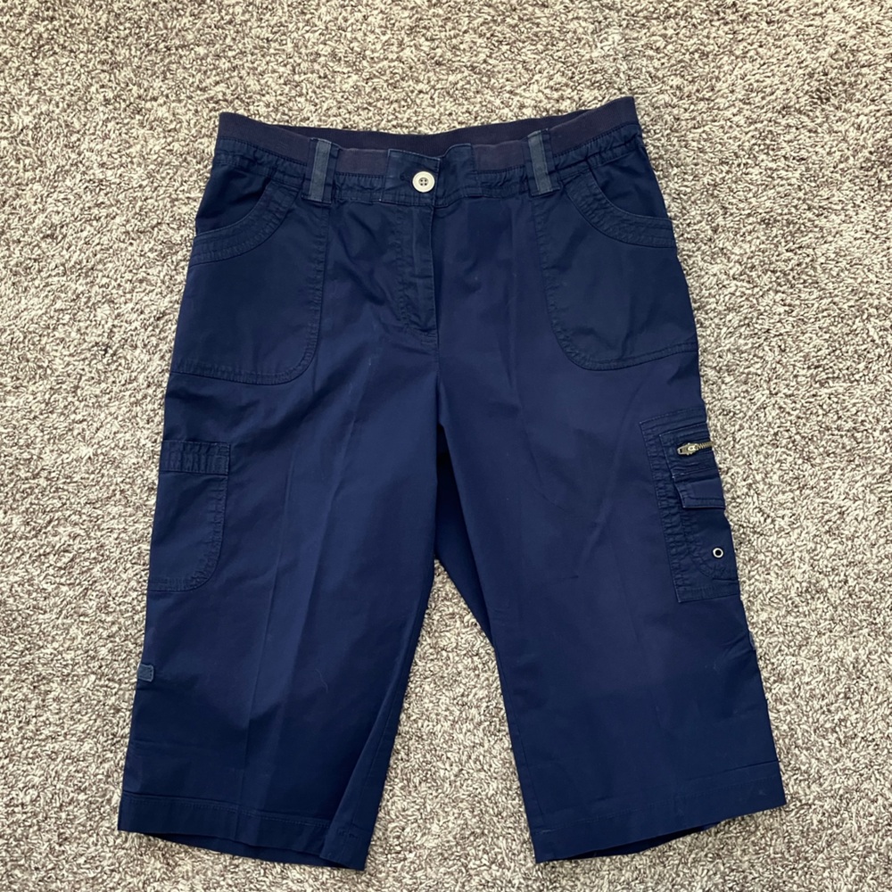 Chico’s Navy Cotton/Spandex Capris Size 1.5